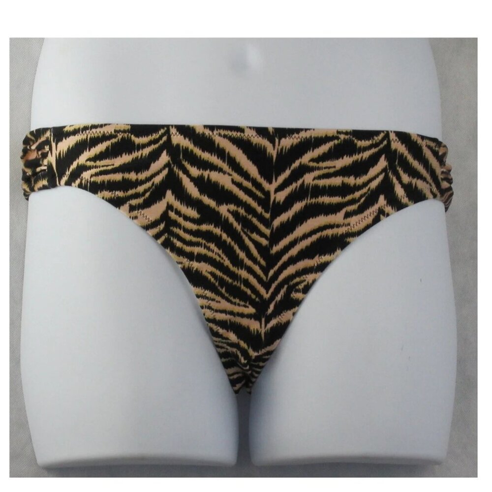 NWT Jessica Simpson Women's Hipster Bikini Bottom Swimsuit, Animal Print, Large